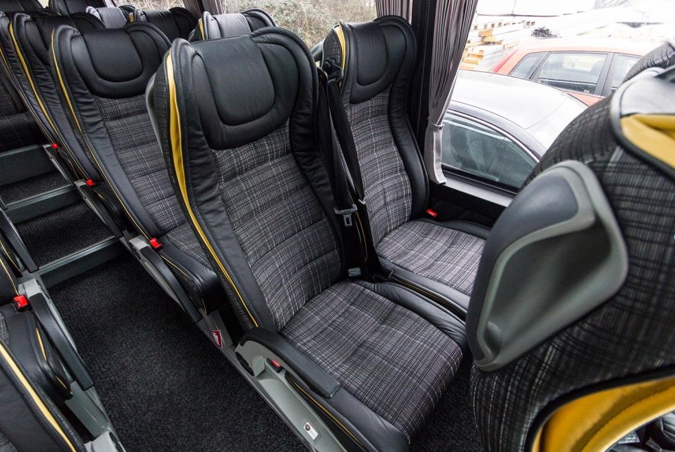 Minibus interieur configuratie